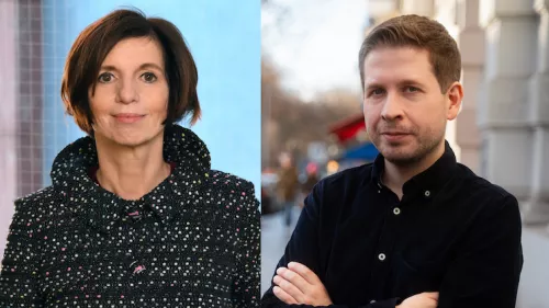 Foto von Jutta Allmendinger und Kevin Kühnert